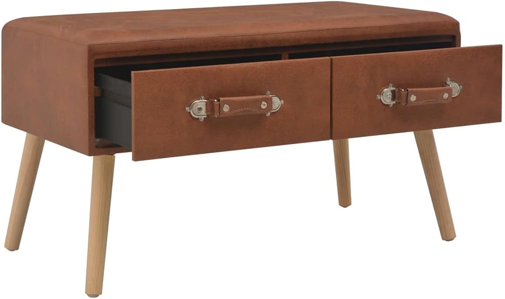 vidaXL Bank mit Schubladen Sitzbank Flurbank Truhenbank Polsterbank Sitzhocker Sitztruhe Aufbewahrun