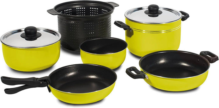 Aluminium Kochgeschirr 9-teilig Greenalime 22