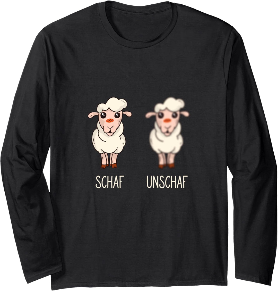 Schaf Unschaf Schafe Schäfer Langarmshirt