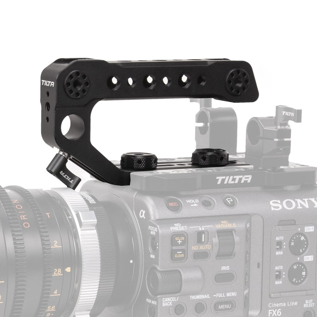 Tilta Oberer Griff kompatibel mit Sony FX6 Schuhhalterung für Videokamera, LED-Lichter, Mikrofone ES