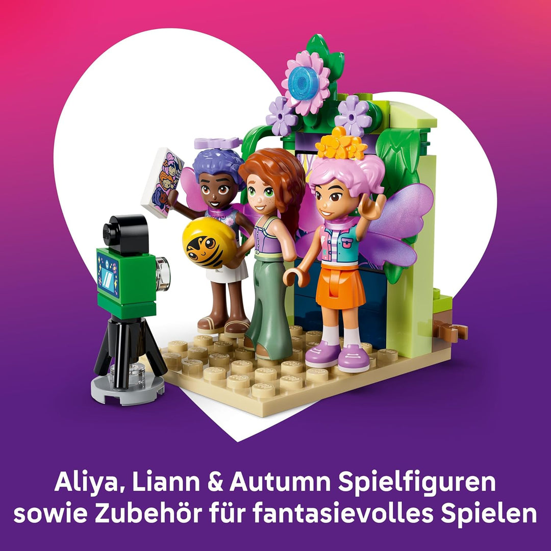 LEGO Friends Feentassen-Karussell mit Blumendeko - Spielzeug mit 3 Minifiguren, Fotokabine & Zubehör