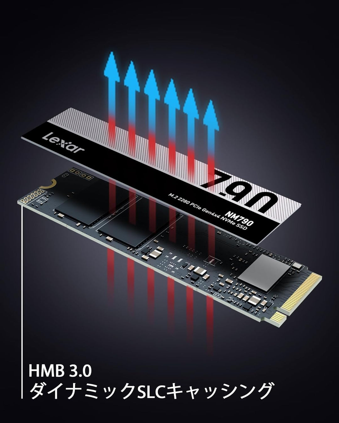 Lexar SSD 2TB 7400/6500 NM790 M.2 Lex NVME, 2TB