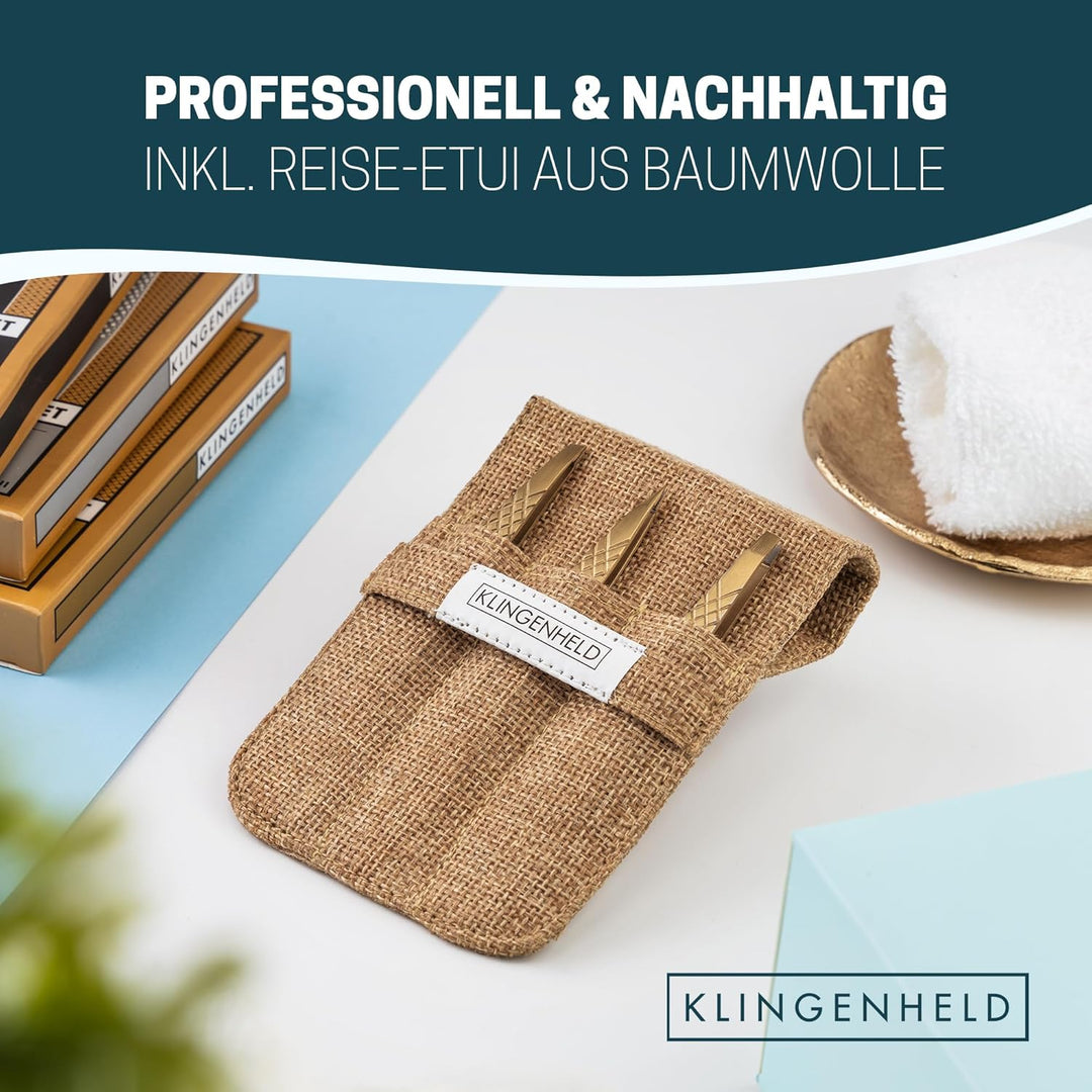 Profi Pinzetten-Set mit ComfortGrip-Spitzen & Anti-Rutsch Griff - Maximaler Halt & höchste Präzision