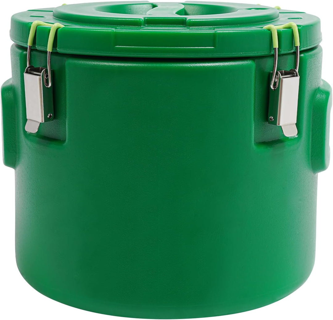 Edelstahl 15L Gastro Thermobehälter mit Deckel Spannverschluss für Heisse und Kalte Lebensmittel Sup