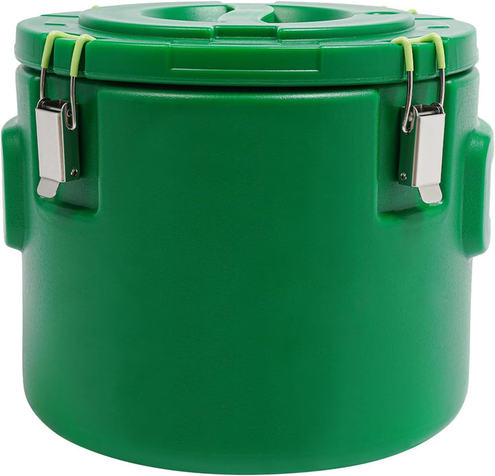 Edelstahl 15L Gastro Thermobehälter mit Deckel Spannverschluss für Heisse und Kalte Lebensmittel Sup