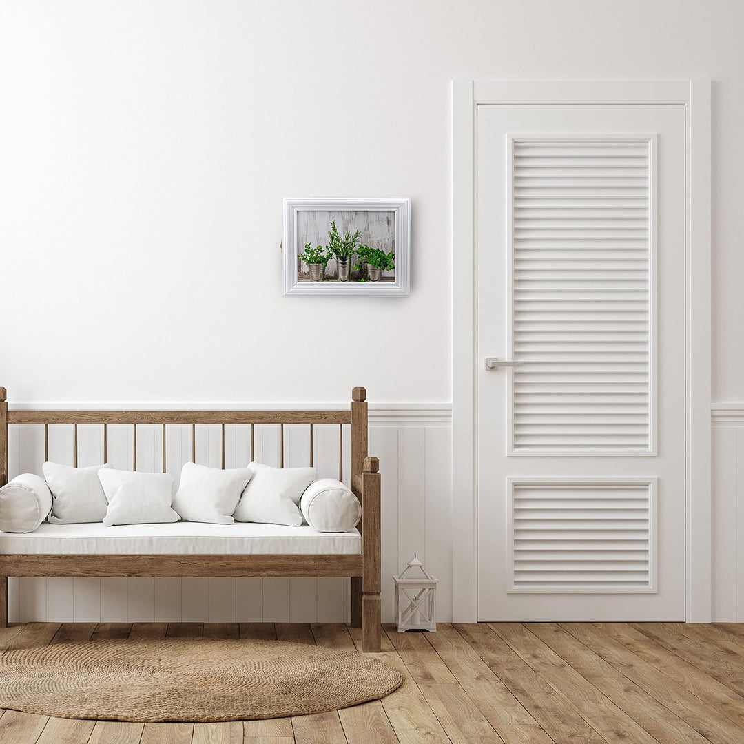 Schlüsselkasten aus Holz, Hängeschrank mit Schlüsselbrett, Wandorganizer für Schlüsselaufbewahrung,
