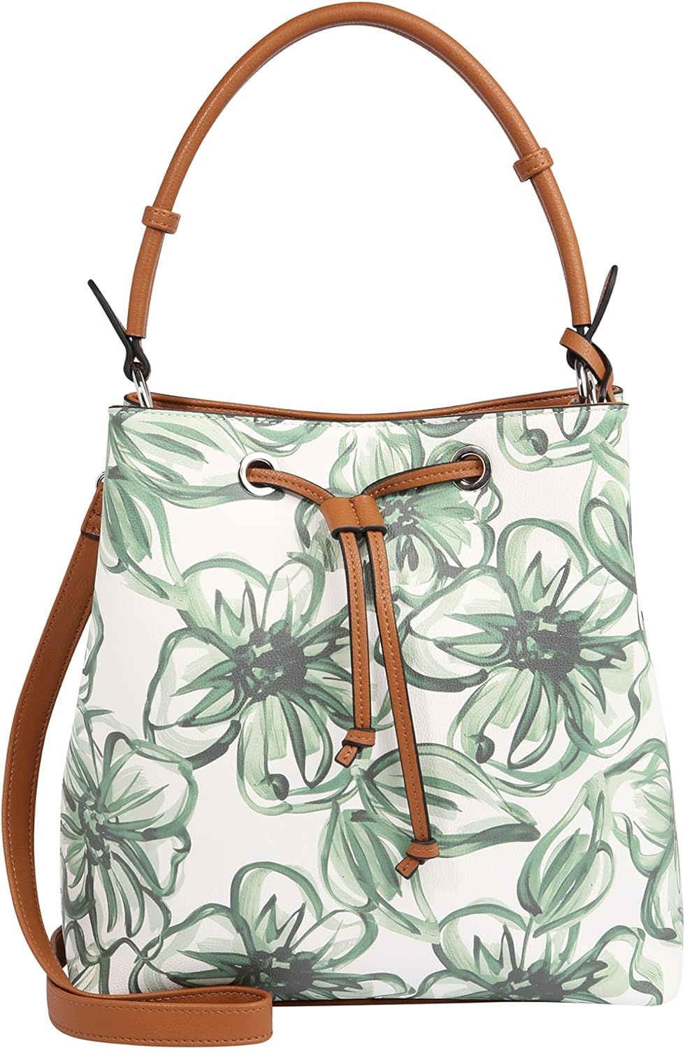 L.CREDI Handtasche Jasmin mit Label-Applikationen