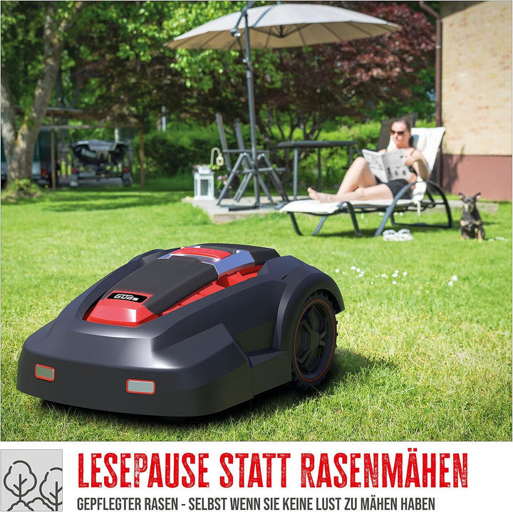 Güde 95447 Roboter Rasenmäher GRR 240.1 (Einstellbarer Arbeitsbereich 50m² bis 1000m², 5-Fach einste