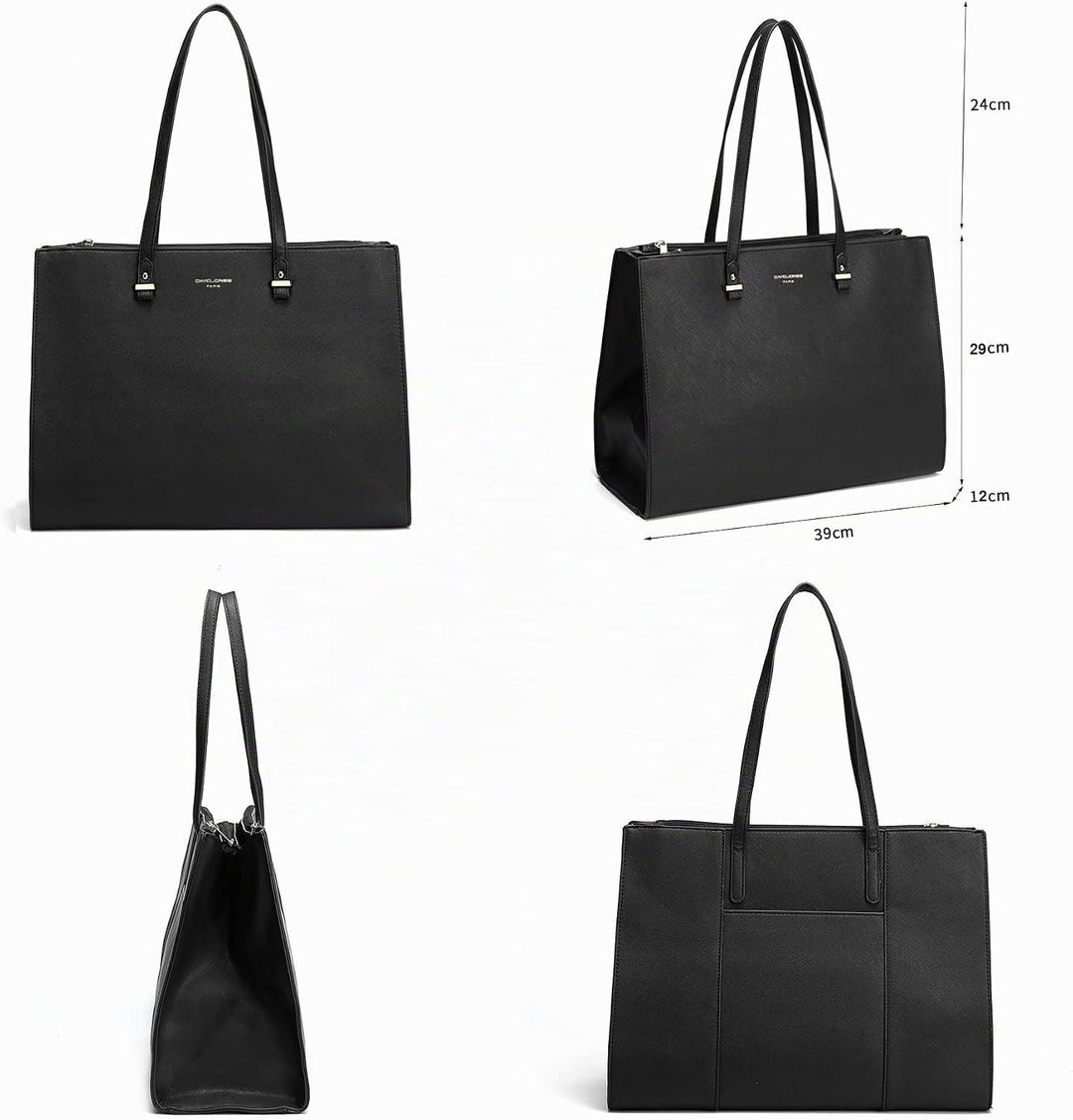 David Jones - Damen Shopper Handtasche - Frau Grosse Henkeltasche PU Leder - Arbeitstasche Viele Fäc