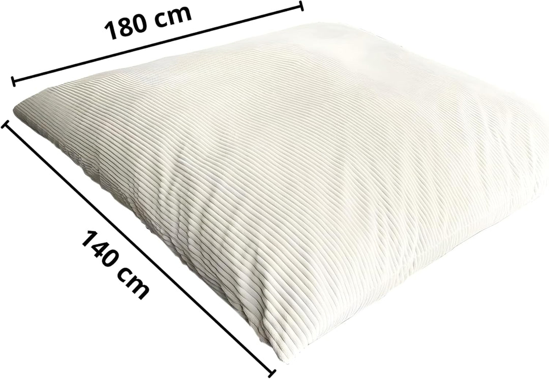Riesiger Sitzsack XXL für Innenbereich, aus Cordsamt, 180 x 140 cm, weich, bequem und abnehmbar, gro