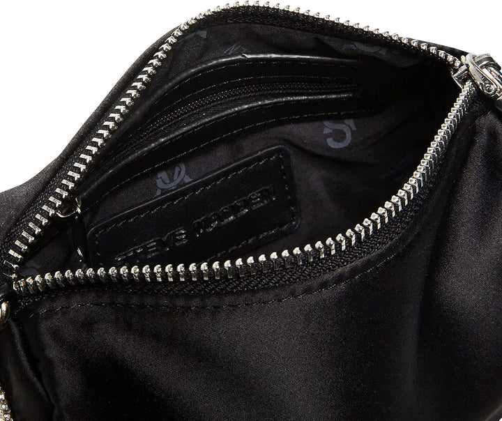 Steve Madden Noble-B Mini-Tasche aus Satin Einheitsgrösse Schwarz, Einheitsgrösse Schwarz
