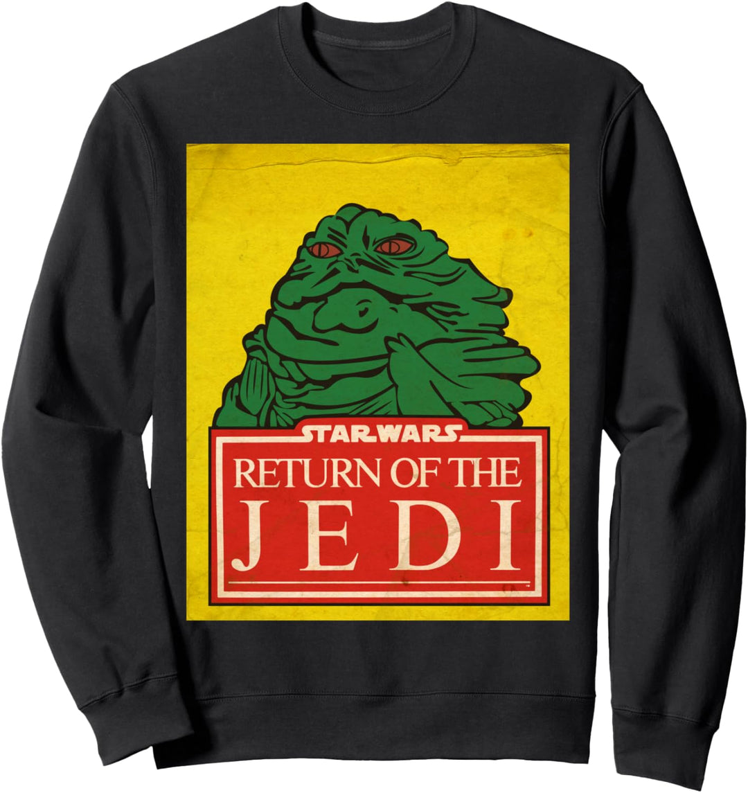 Star Wars Jabba The Hutt Cartoon Drawing Poster Sweatshirt