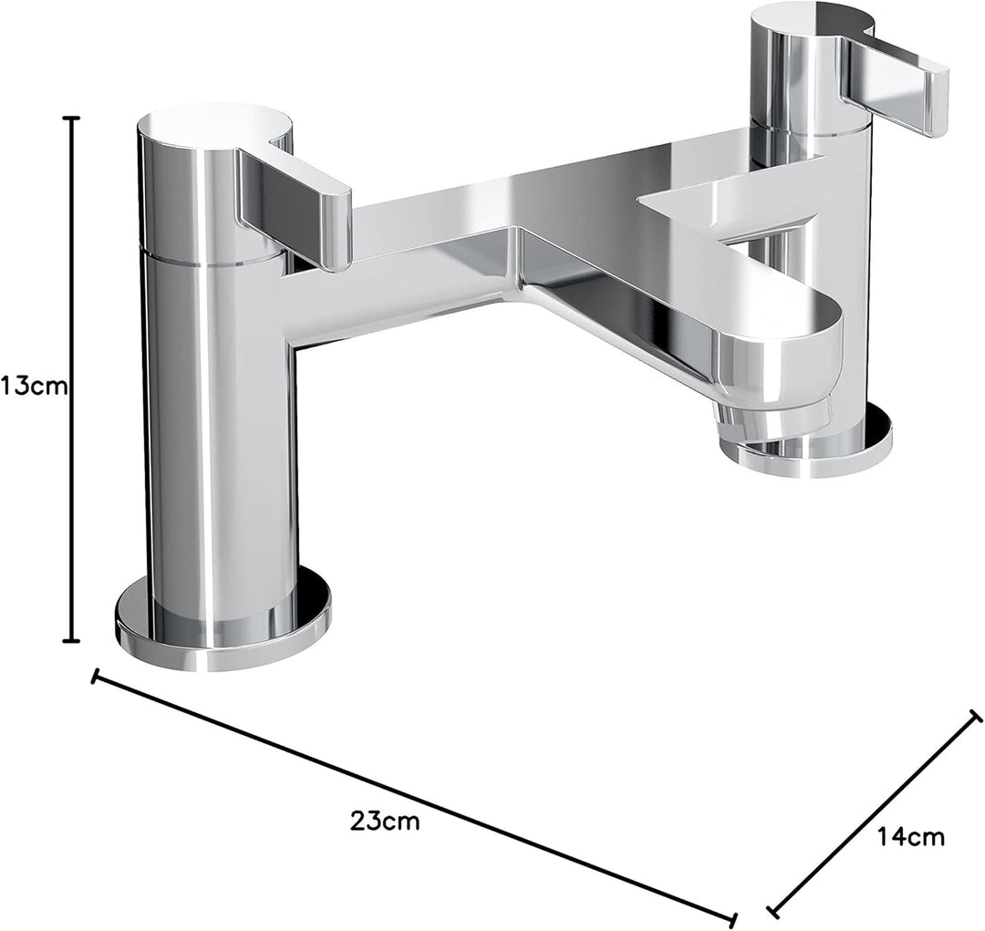Bristan Waschbeckenarmatur, Messing, chrome, Bath Filler, Bath Filler