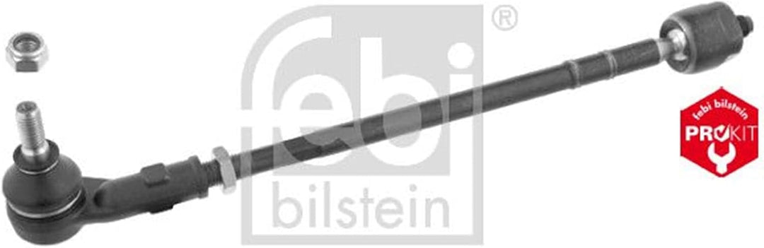 febi bilstein 24258 Spurstange mit Endstück und Sicherungsmutter , 1 Stück Vorderachse links, Vorder