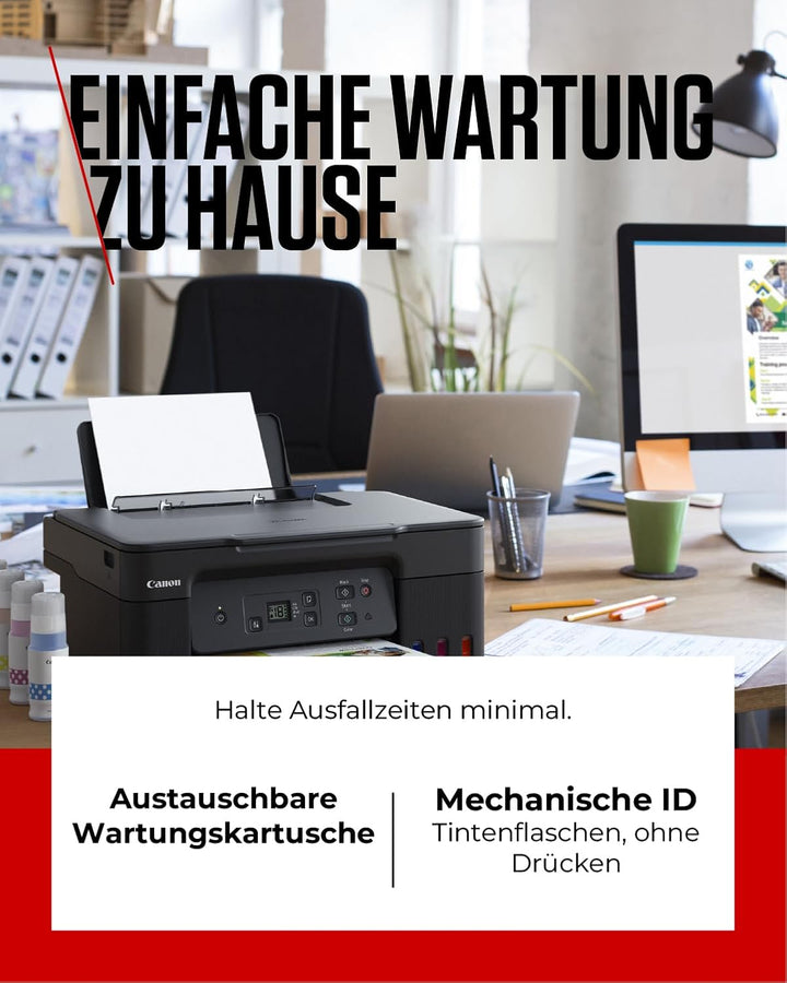 Canon PIXMA G2570 MegaTank 3in1 Multifunktionsgerät Grosse nachfüllbare Tintenbehälter DIN A4 (Scann