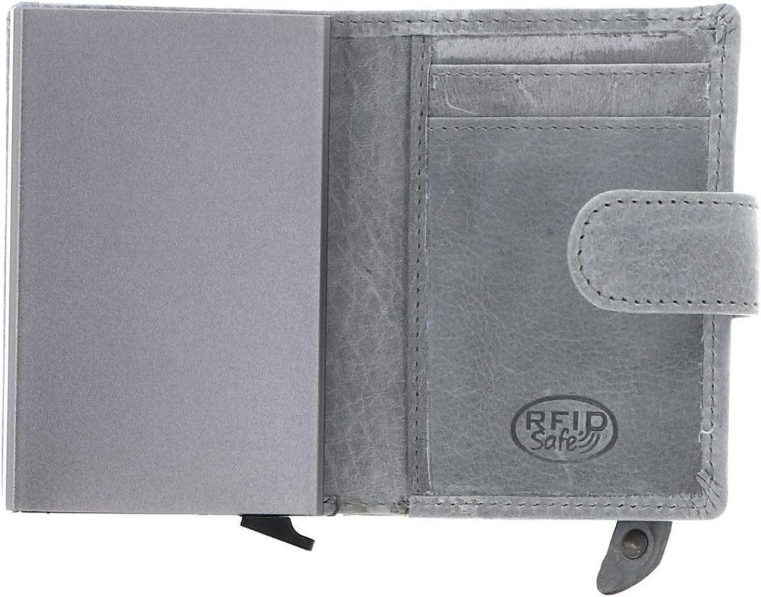 The Chesterfield Brand Prague - Kreditkartenetui 6cc 10 cm RFID light grey Hellgrau, Hellgrau