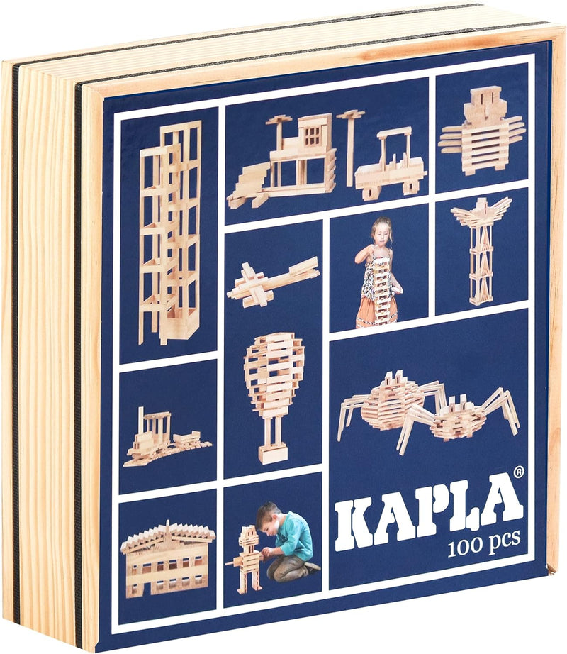 Kapla 100er Box Original Holz Bausteine Plättchen Klötze