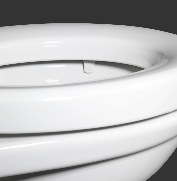 WENKO WC-Sitz Secura Comfort bis 200 kg Tragkraft, Hygiene-Toilettensitz mit 5 cm Sitzflächenerhöhun
