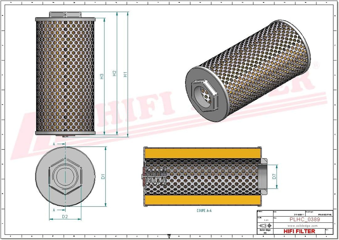 HIFI FILTER Hydraulikfilter SH 60113