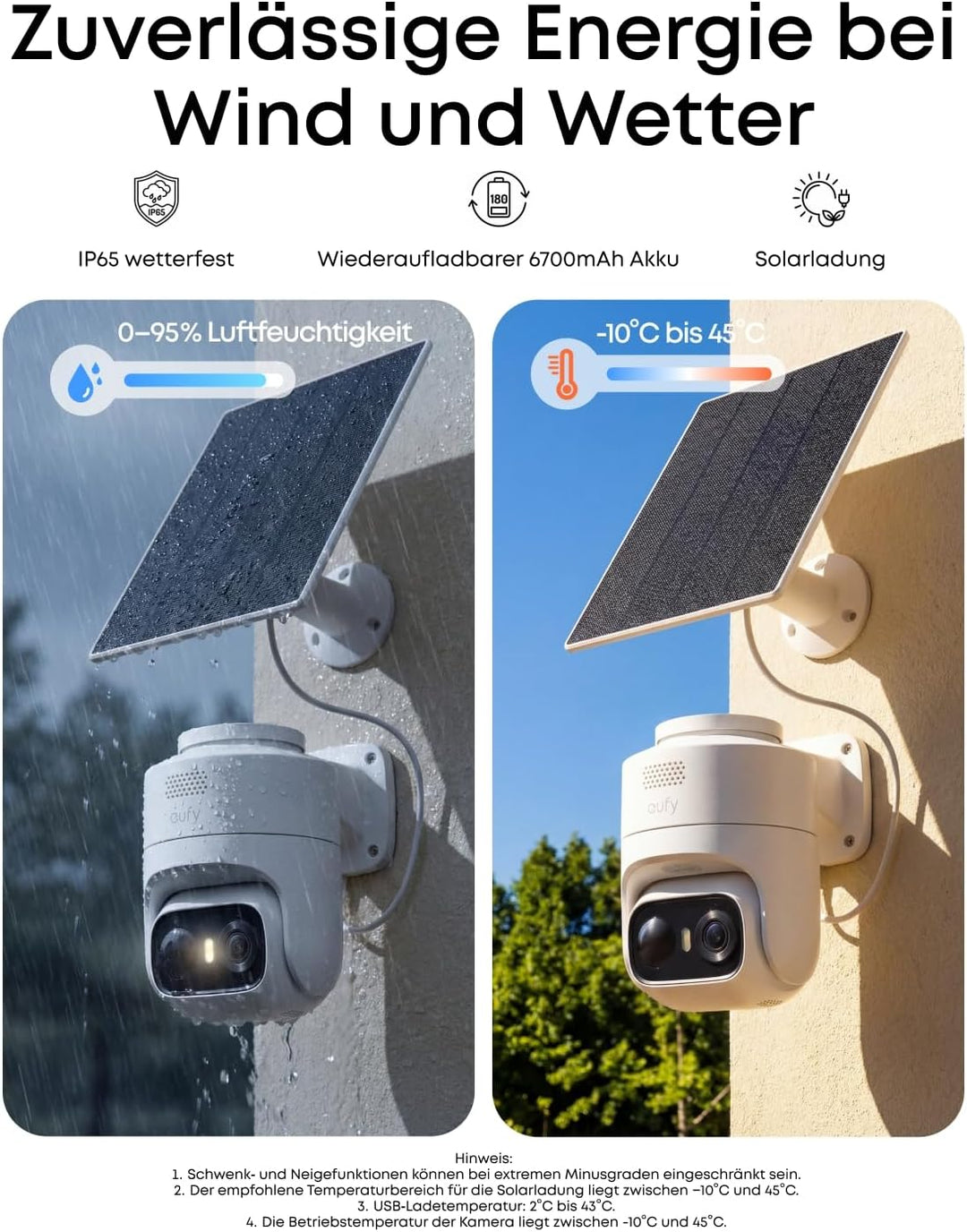 eufyCam C37 8-Kamera-Set, Überwachungskamera Aussen, Farbnachtsicht, Solar | ohne Abo, HomeBase Mini