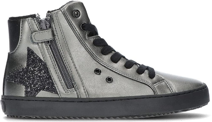 Geox Mädchen J Kalispera Girl A Sneakers 30 EU Dk Grey, 30 EU Dk Grey