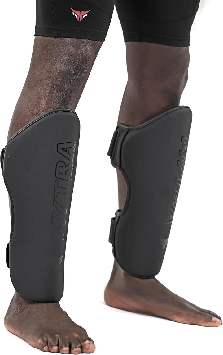 Mytra Fusion schienbeinschoner Kickboxen schienbeinschützer Artificial Leather MMA schienbeinschoner