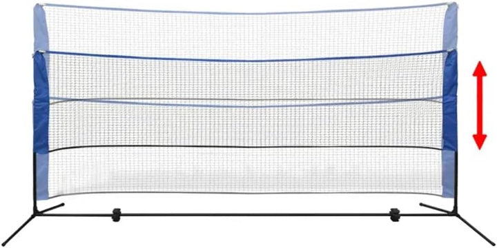 vidaXL Badmintonnetz Set mit 3 Bälle Federballnetz Volleyballnetz 300/500x155 cm 300 x 72 cm, 300 x