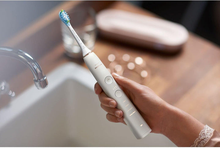 Philips Sonicare Diamond Clean 9000 Zahnbürste Rose Gold Elektrische Zahnbürste Weis 1 stück (1er Pa