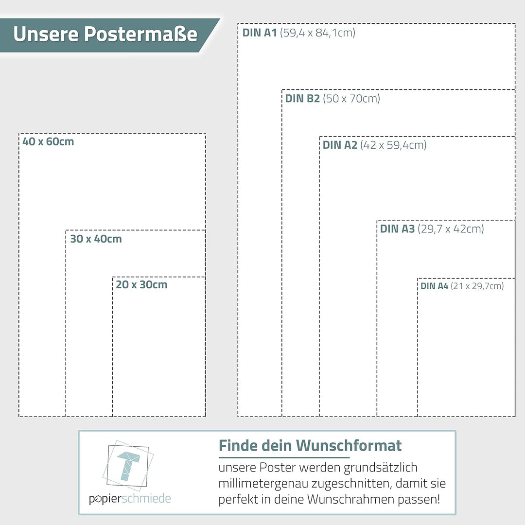 Papierschmiede® Mood Poster Set Greece Vacation, Bilder Wohnzimmer Deko Schlafzimmer, 2x DIN A2 und