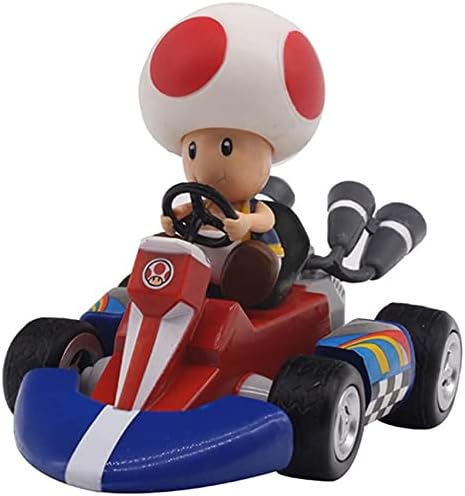 Supe Mari Bros Kart, zum Rückziehen, Autos, Motorrad, Luigi, Yoshi, Kröte, Prinzessin, Pfirsich, Ese