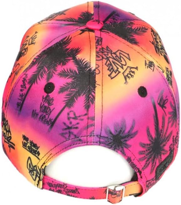 SKR El Patron Cap Orange und Rosa, visuell, tropisch, Streetwear, Baseball – Grösse: Einheitsgrösse