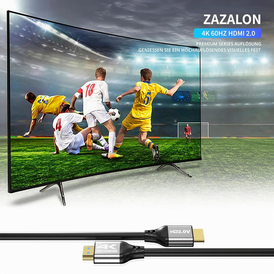 4K HDMI Kabel 20M (4K@60Hz 18 Gbit/s) Full HD1080p, 3D,Dynamic HDR, Dolby Atmos,High Speed mit Ether