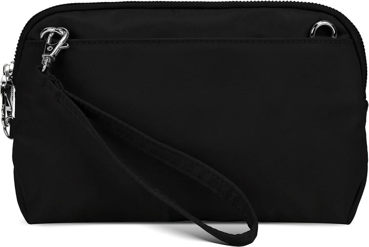 Travelon Damen Anti-theft Tailored Convertible Crossbody Clutch Umhängetasche Einheitsgrösse Onyx, E