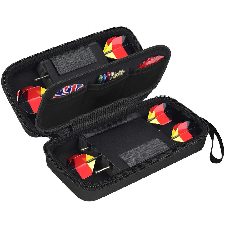 GWCASE 6 Dart Tasche Tragetasche, Schützender Dartcase für Stahl/Soft Tip Darts, Flüge, Wellen, trag