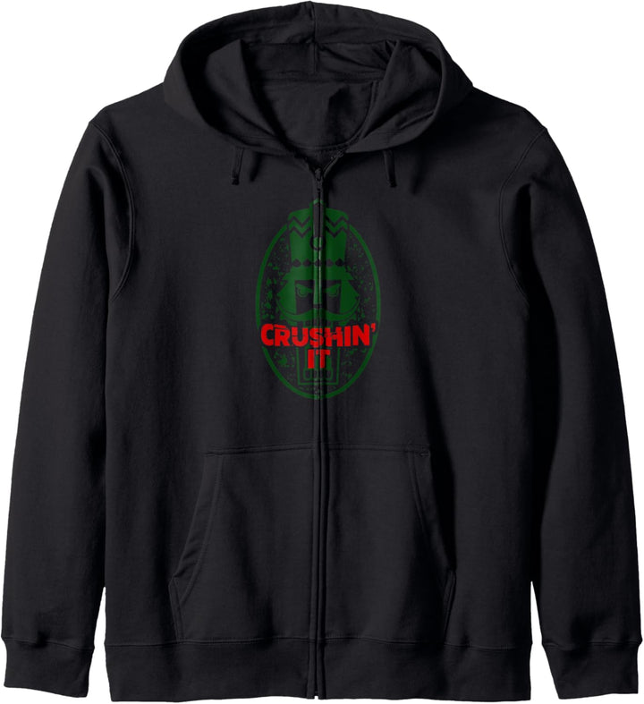 Funny Christmas Nutcracker Crushin' It Nuts Design Pajama Kapuzenjacke