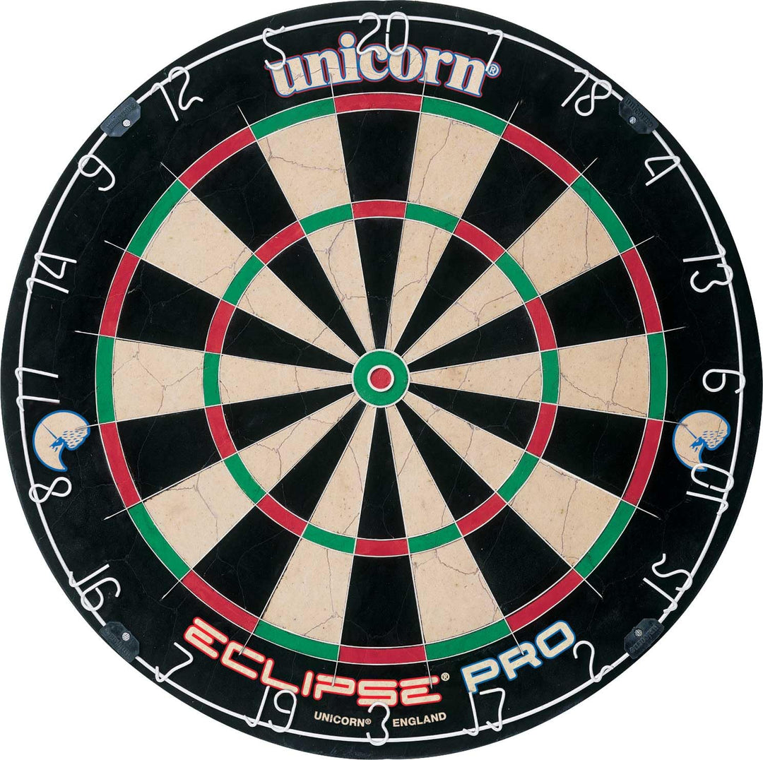 Unicorn Eclipse Pro, Professional Bristle Dartboard with Competition Quality Sisal, Spider and Numbe