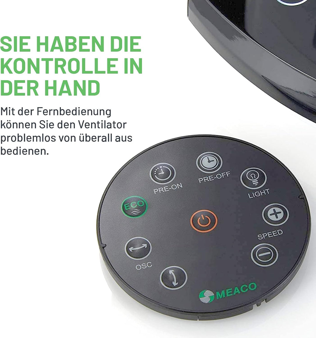 Meaco, Meacofan 1056 Leiser Ventilator - DC Kühlender Ventilator für Schlafzimmer, Schreibtische und