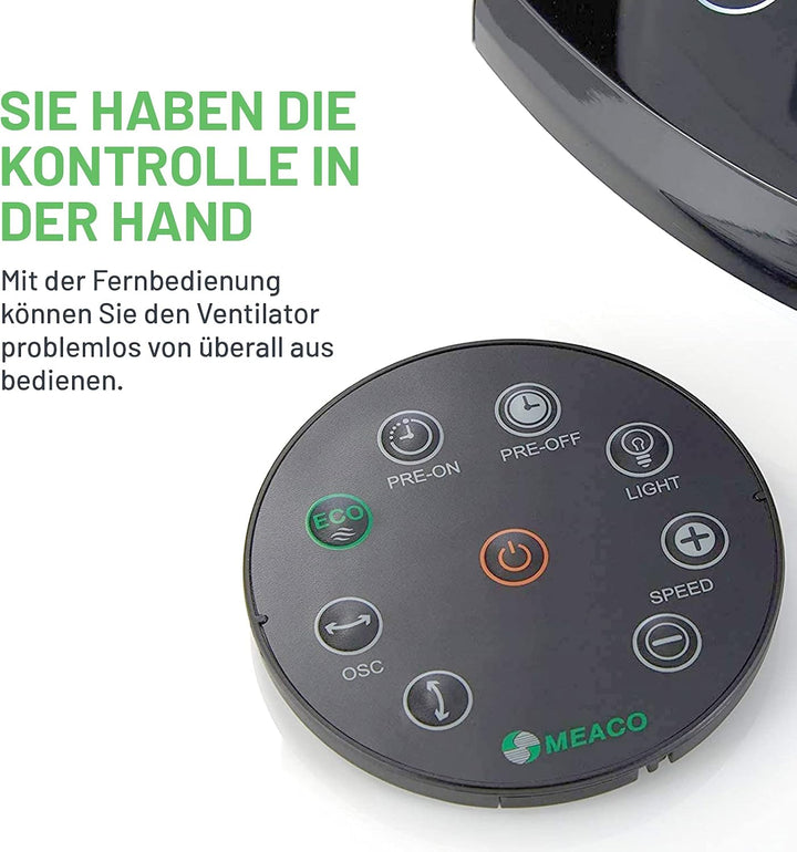 Meaco, Meacofan 1056 Leiser Ventilator - DC Kühlender Ventilator für Schlafzimmer, Schreibtische und