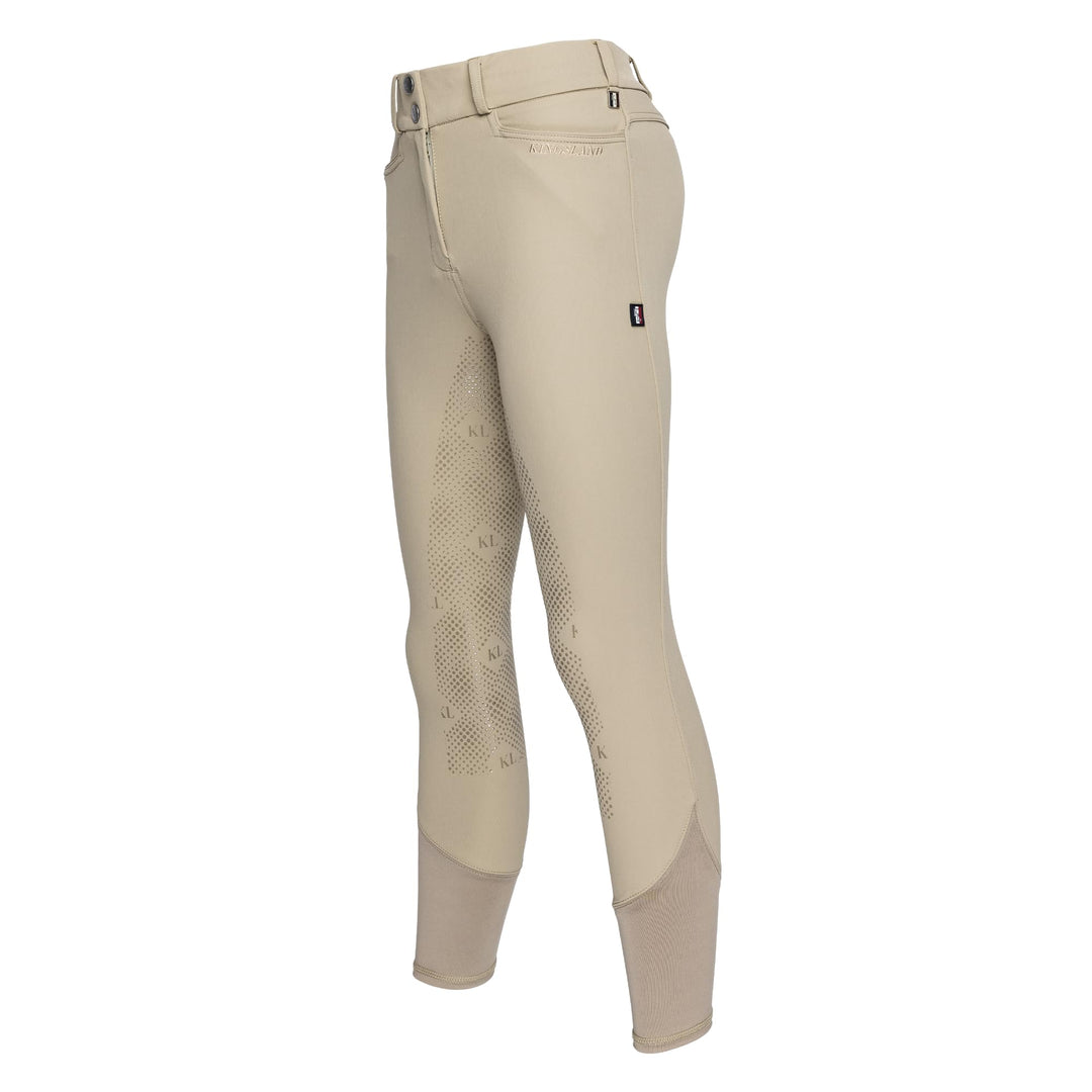 Kingsland Damen Reithose Silikon Vollbesatz KLKadi E-Tec schwarz 44 Beige, 44 Beige