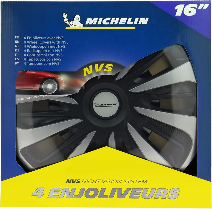 Michelin 009123 4 x Radzierblende Typ NVS 3D Schwarz Edition, 16 Zoll 16", 16"