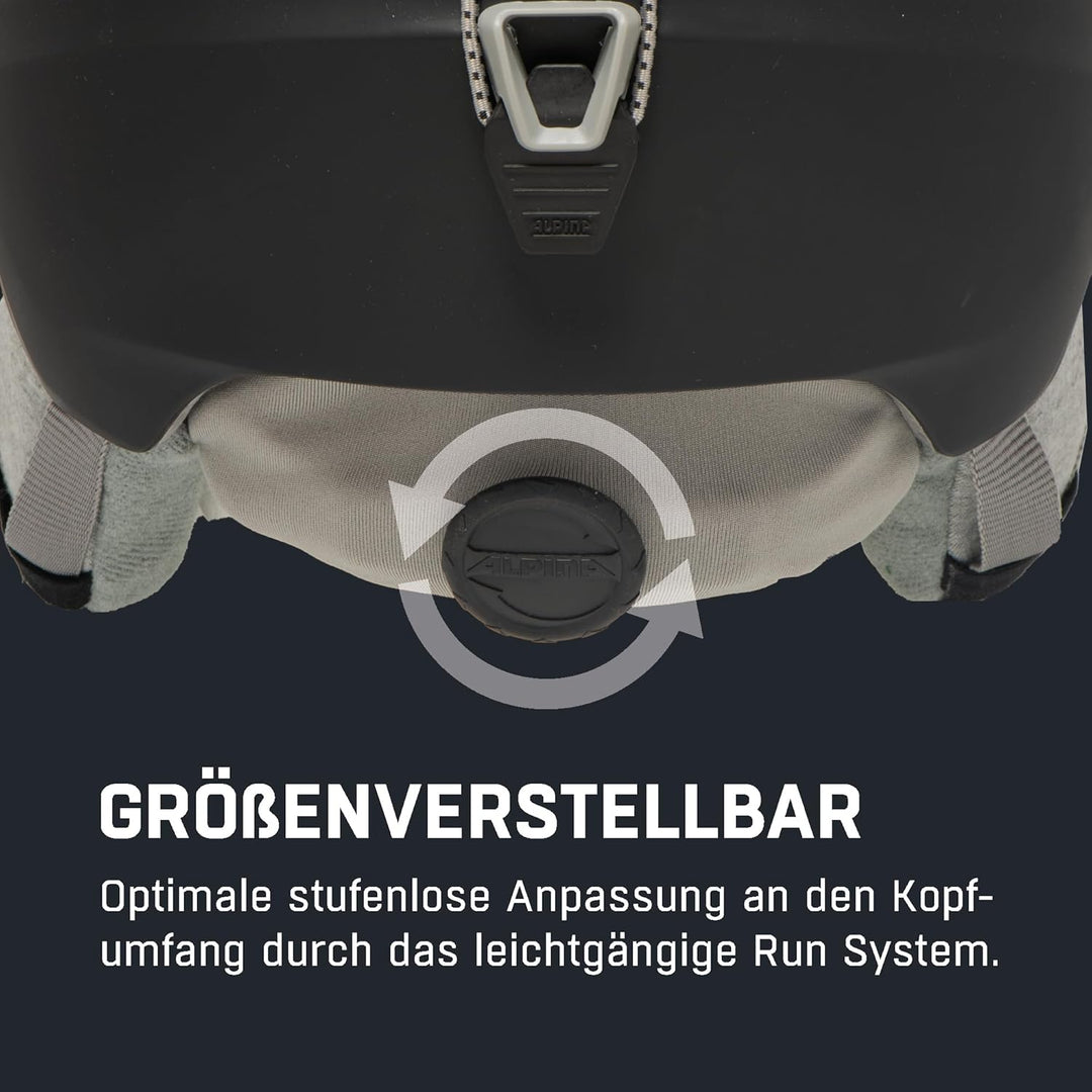 ALPINA GRAND JR - Sicherer, Leichter, Stossabsorbierender & Individuell Anpassbarer Skihelm Für Kind