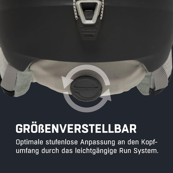 ALPINA GRAND JR - Sicherer, Leichter, Stossabsorbierender & Individuell Anpassbarer Skihelm Für Kind