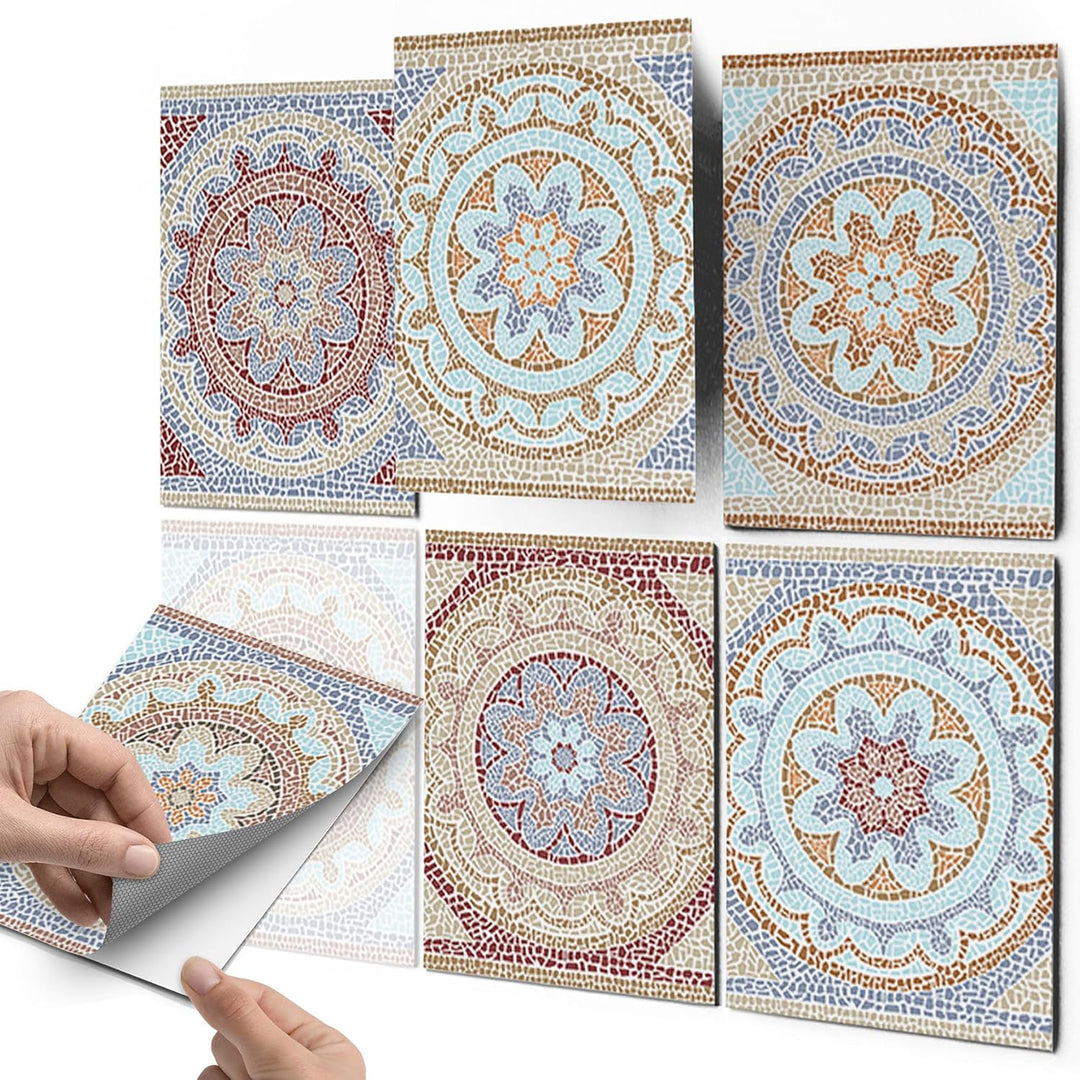CREATISTO Klebefliesen Stickerfliesen Fliesenfolie - Klebe Folie für Wandfliesen I Klebefliesen Deko
