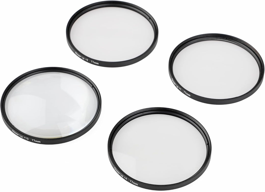 ayex Close up Makro Linsen Set 77mm - 4 teilig (+1, +2, +4, +10), 77mm
