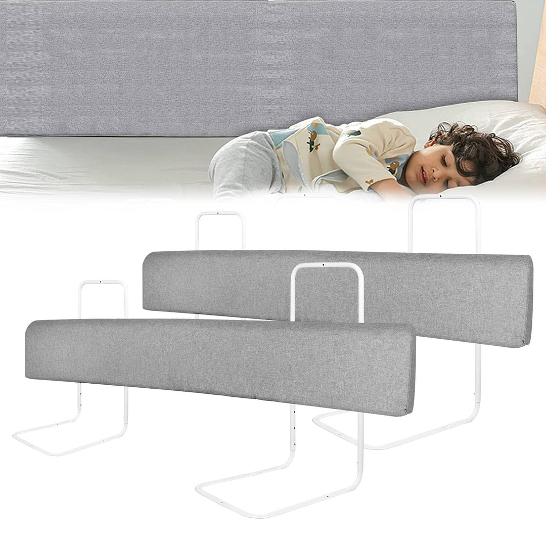 LZQ 2X Bettgitter Rausfallschutz Bettschutzgitter Kinderbettgitter Bettkantenschutz Schutzgitter Bet