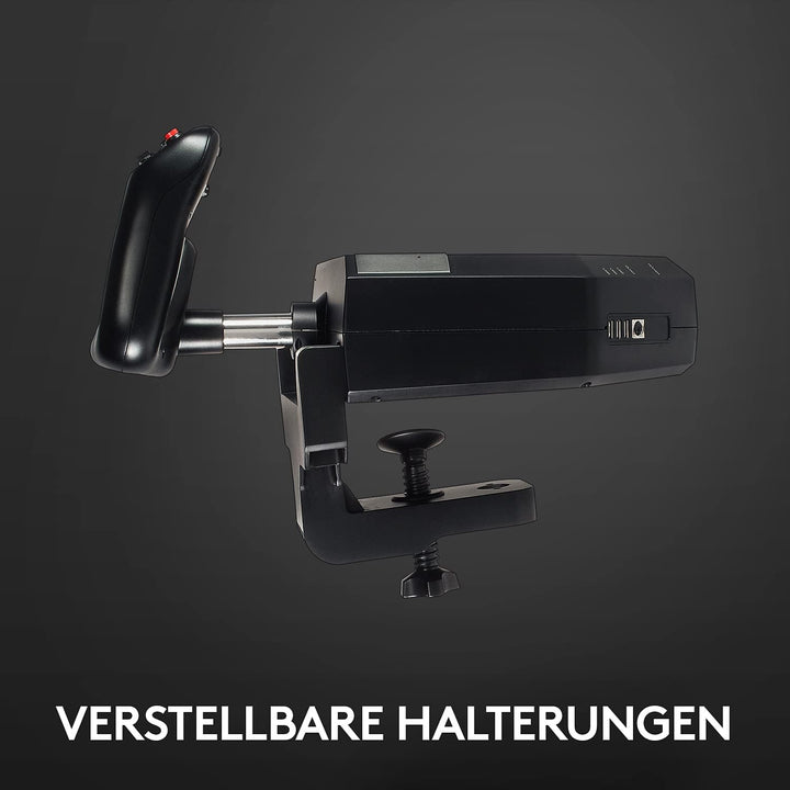 Logitech G Saitek Pro Flight Yoke System, Steuerhorn und Schubregler für Flug Simulatoren, Throttle