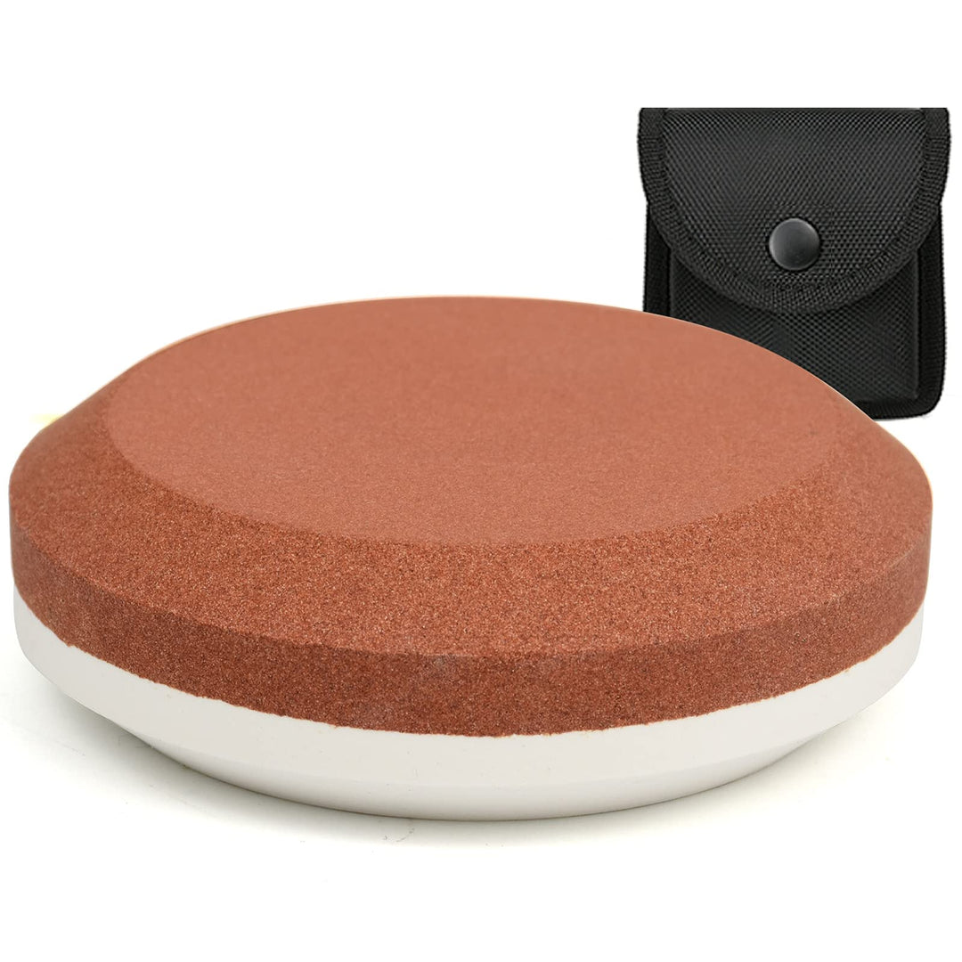 NedFoss Axe/Hatchet Sharpening Puck Whetstone Knife Sharpening Stone, Dual Grit Multi-Purpose Sharpe
