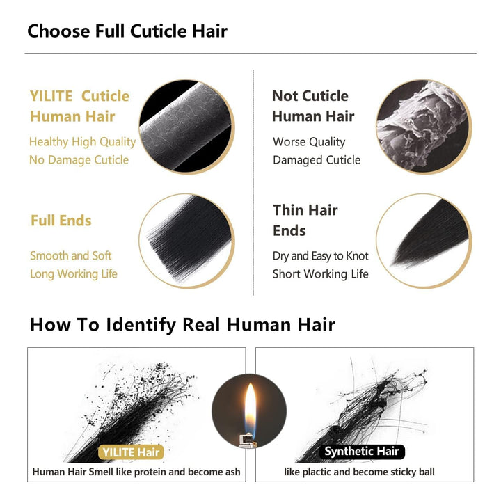YILITE Invisible Tape Extensions Echthaar,Natürliches Schwarz 30cm 20 Stück 40g Gerade Remy Echte Me