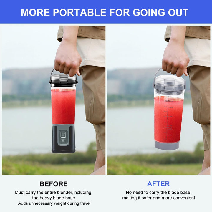 Ersatz-Mixerbecher mit Deckel für Ninja Blast Portable Blender BC100 & BC151 Serie: 510.3 g Blender