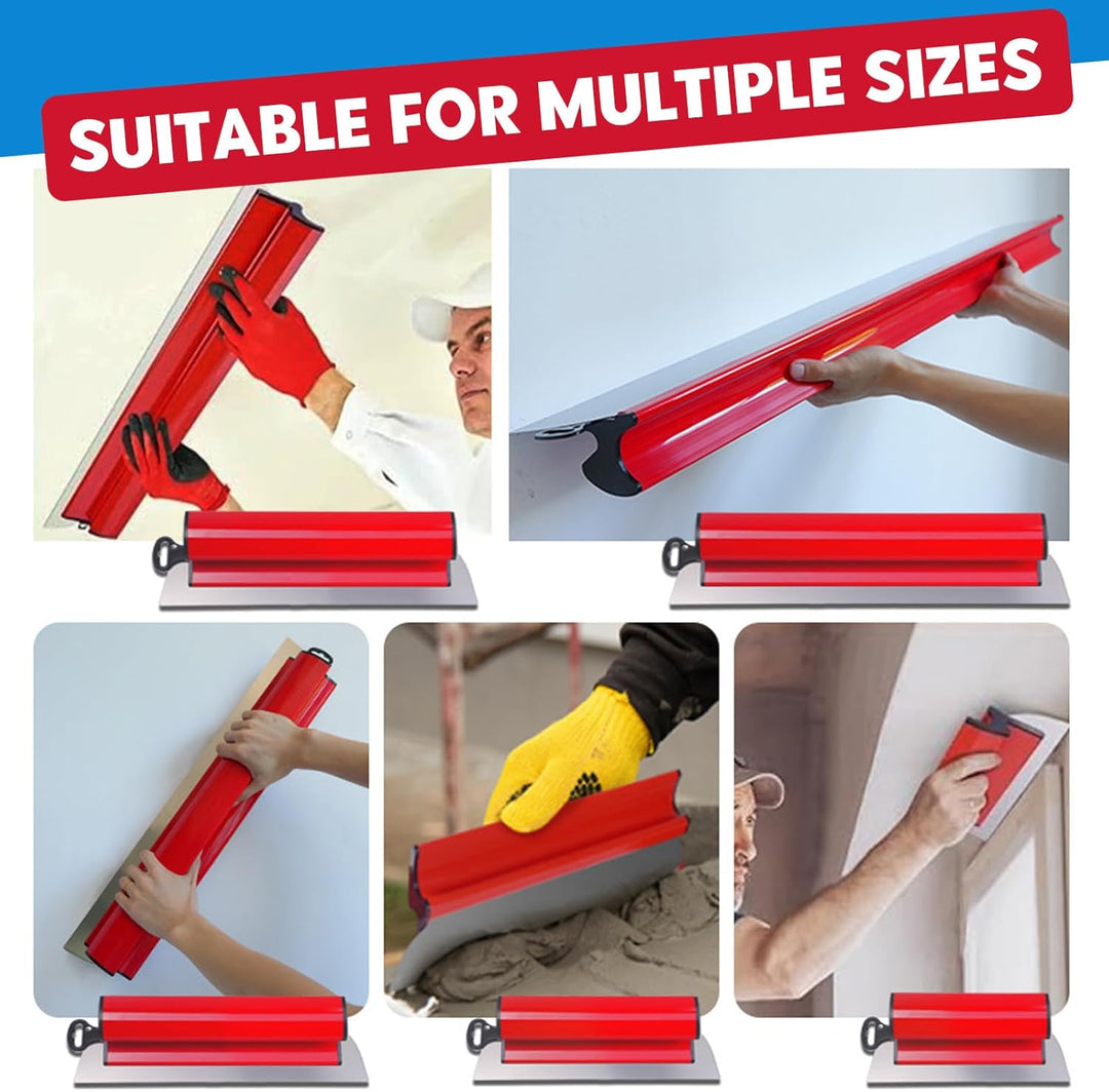 Flächenspachtel Set Profi, Spachtel Werkzeug Set Enthalten 3 Schabern(25cm+40cm+60cm) und 160cm Tele